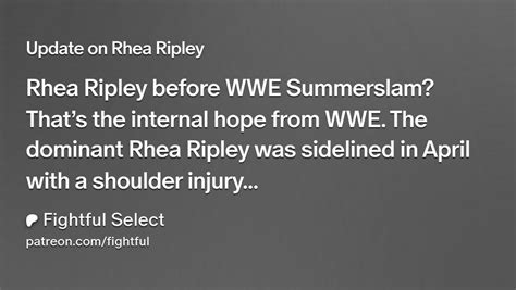 rhea ripley deepfake|[Fightful Select] Update on Rhea Ripley : r/SquaredCircle